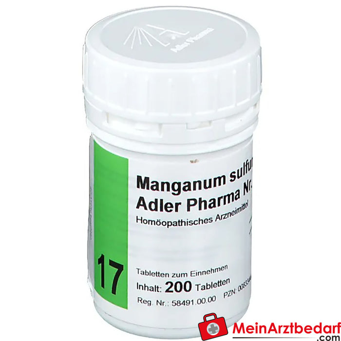 Adler Pharma Manganum sulfuricum D12 Bioquímica segundo o Dr. Schuessler n.º 17