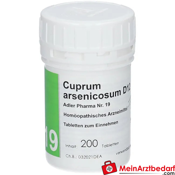 Adler Pharma Cuprum arsenicosum D12 Biochemistry according to Dr. Schuessler No. 19