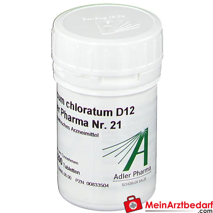 Adler Pharma Zincum chloratum D12 Bioquímica segundo o Dr. Schuessler n.º 21