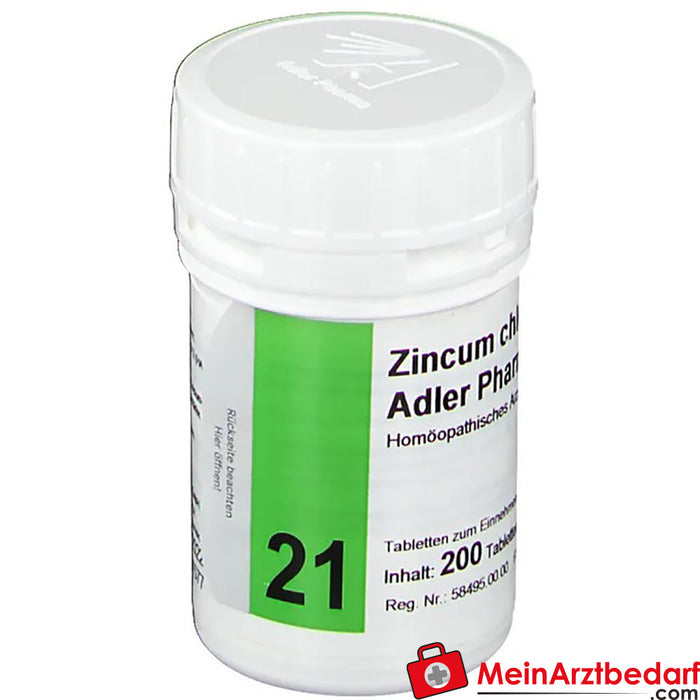Adler Pharma Zincum chloratum D12 Biochimie selon le Dr Schüßler n° 21