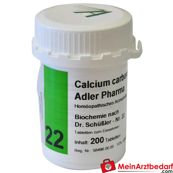 Adler Pharma Calcium carbonicum D12 Bioquímica segundo o Dr. Schuessler n.º 22