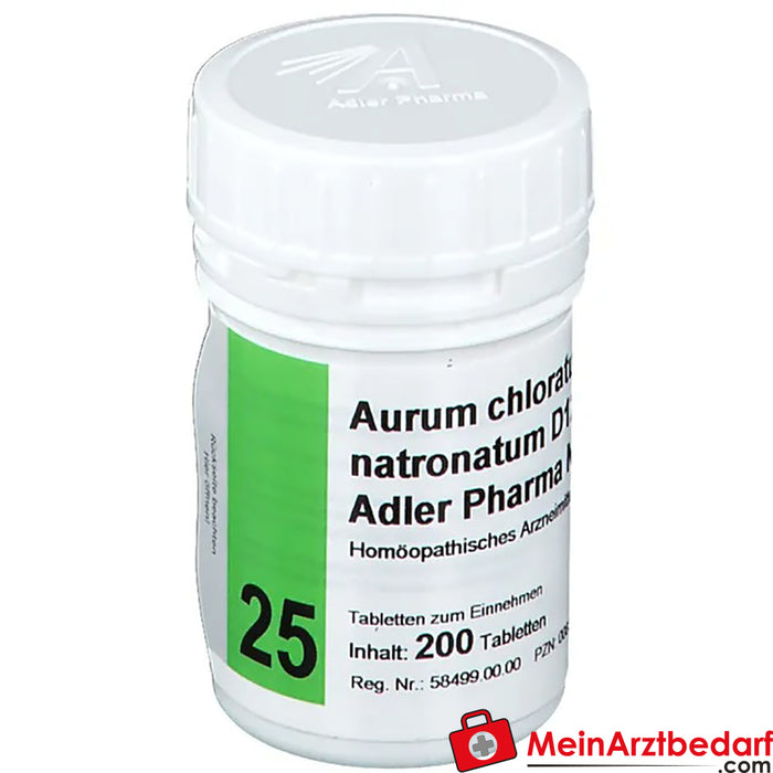 Adler Pharma Aurum chloratum D12 Biochimica secondo il dottor Schuessler n. 25