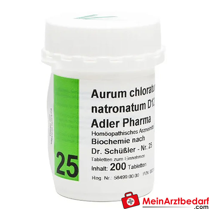 Adler Pharma Aurum chloratum D12 Dr. Schuessler'e göre biyokimya No. 25