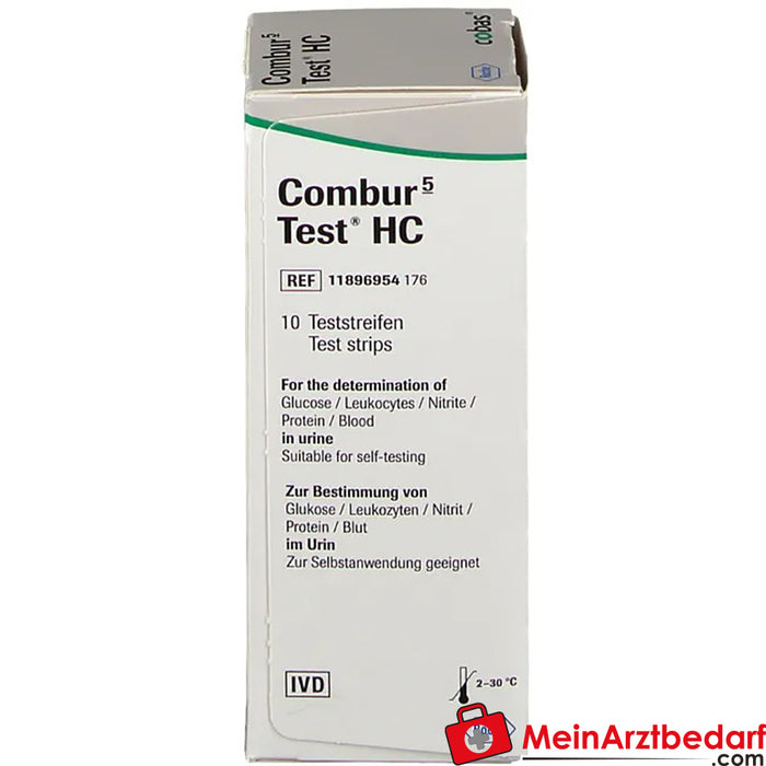 Combur 5 Test® HC teststrips, 10 stuks.