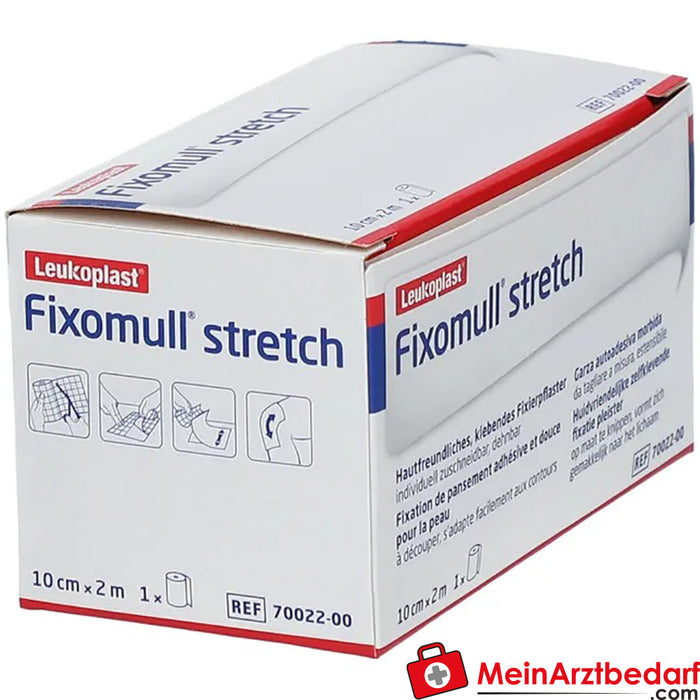 Fixomull® stretch 10 cm x 2 m, 1 unidade.