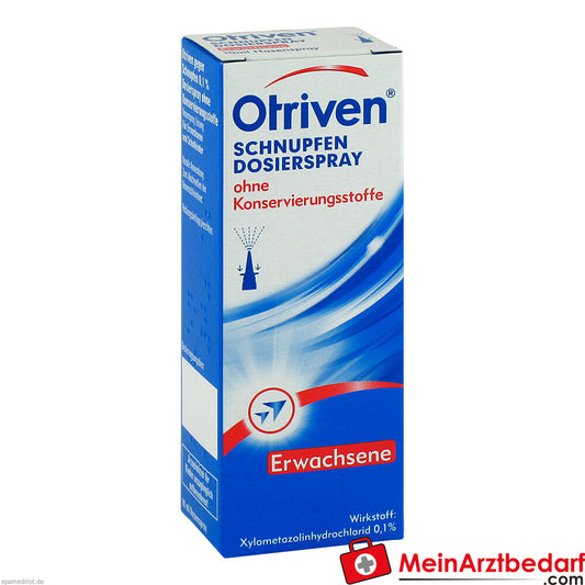 Otriven gegen Schnupfen 0,1% ohne Konservierungsstoffe 10ml.