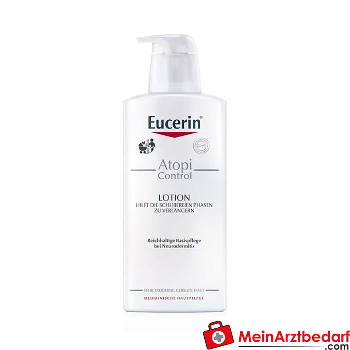 Eucerin® AtopiControl Lotion – beruhigt die Haut bei Neurodermitis Beschwerden – schnelle Hilfe bei Spannung und Juckreiz, 400ml