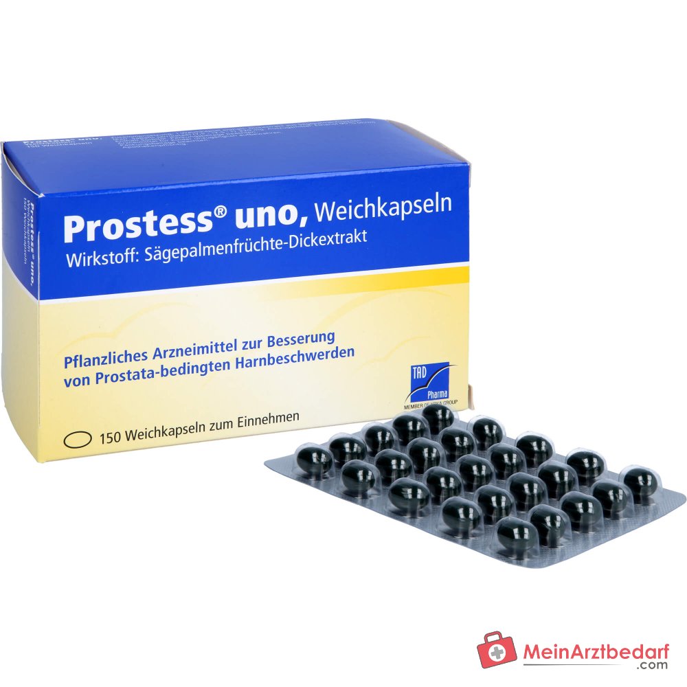TAD Pharma Prostess uno Sägepalmenfrüchte-Dickextrakt Weichkapseln, 100 St.