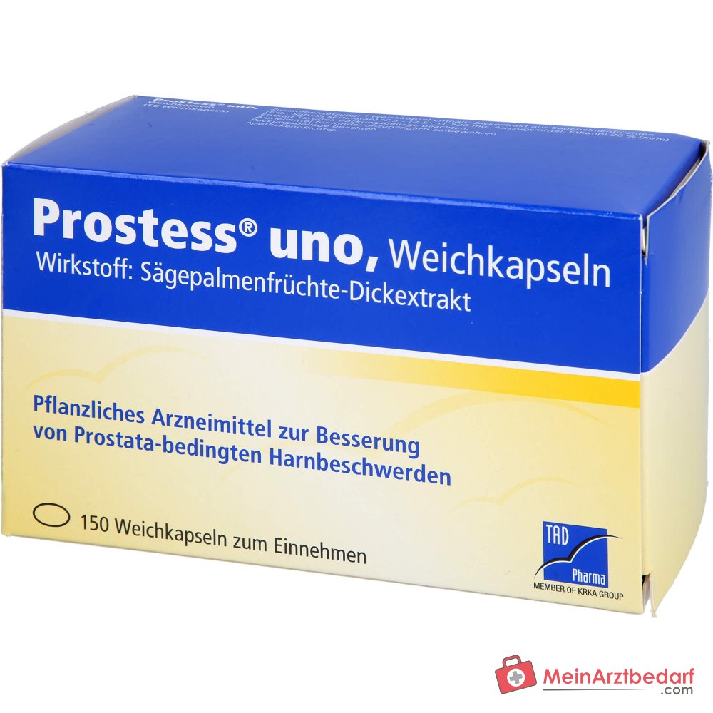 TAD Pharma Prostess uno Sägepalmenfrüchte-Dickextrakt Weichkapseln, 100 St.