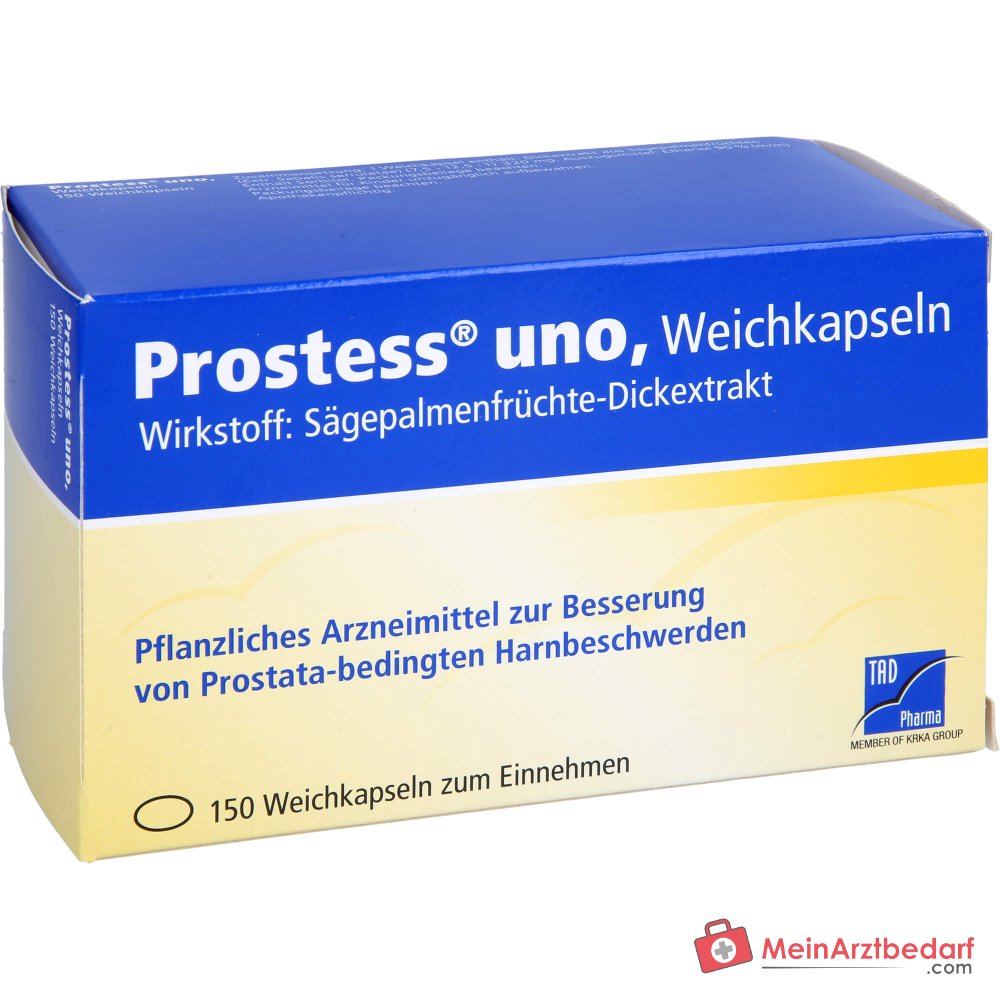 TAD Pharma Prostess uno Sägepalmenfrüchte-Dickextrakt Weichkapseln, 100 St.