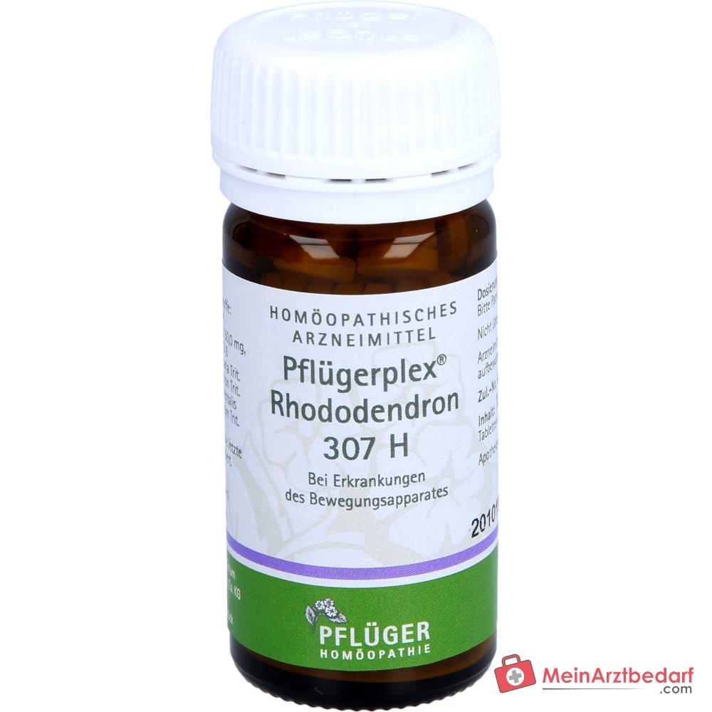 Pflüger Pflügerplex Rhododendron 307 H Acidum silicicum / Bryonia / Chelidonium majus / Filipendula ulmaria / Guajacum / Rhododendron / Thuja occidentalis Comprimés, 100 pcs.