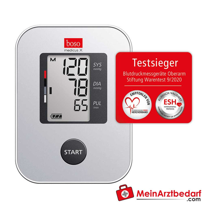 Campeón de la prueba de esfigmomanómetro boso Medicus x Stiftung warrentest