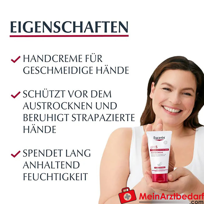 Eucerin® pH5 hand cream - cares for sensitive, dry and stressed skin & strengthens the natural protective function
