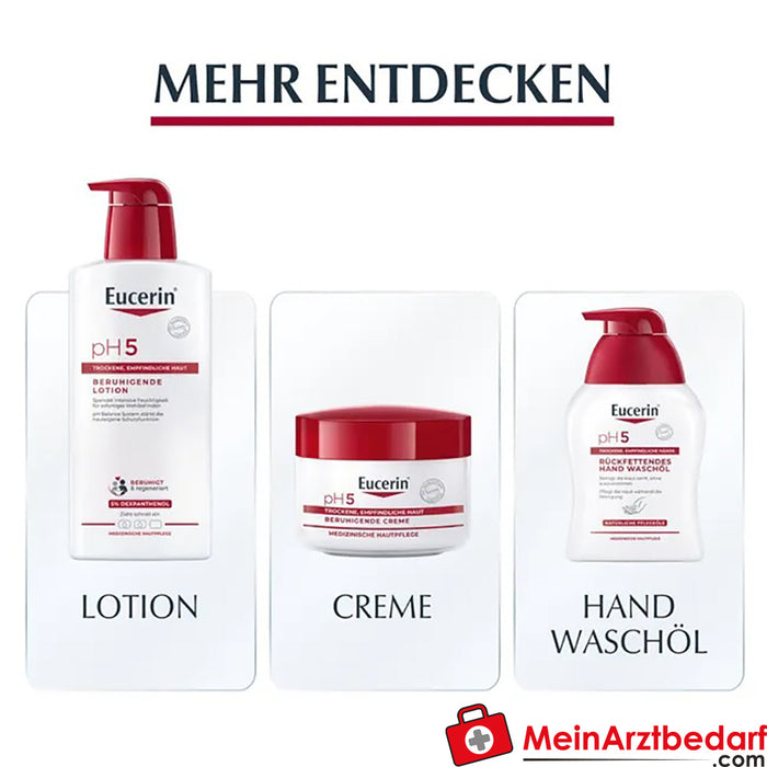 Eucerin® pH5 hand cream - cares for sensitive, dry and stressed skin, 75ml