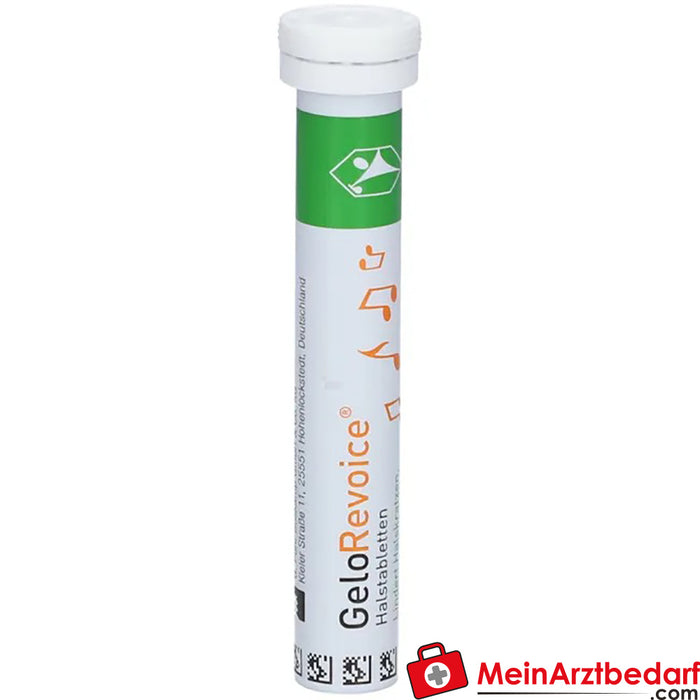 GeloRevoice keeltabletten Grapefruit-Menthol bij heesheid &amp; stemverlies, 20 stuks.