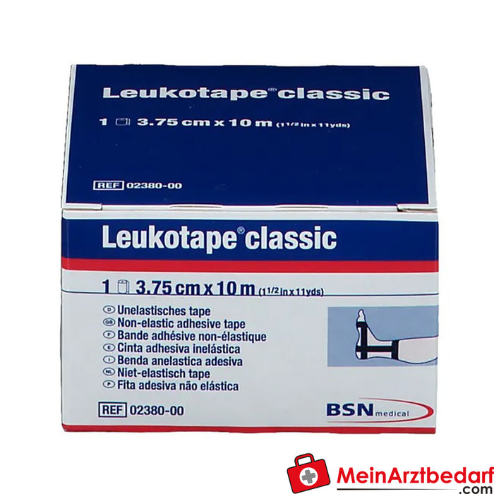 Leukotape® Classic 3.75 厘米 x 10 米，黑色，1 件。
