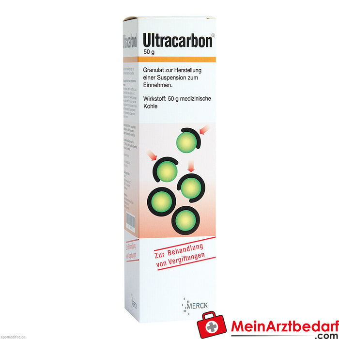 Ultracarbon 50g granules for the preparation of a suspension