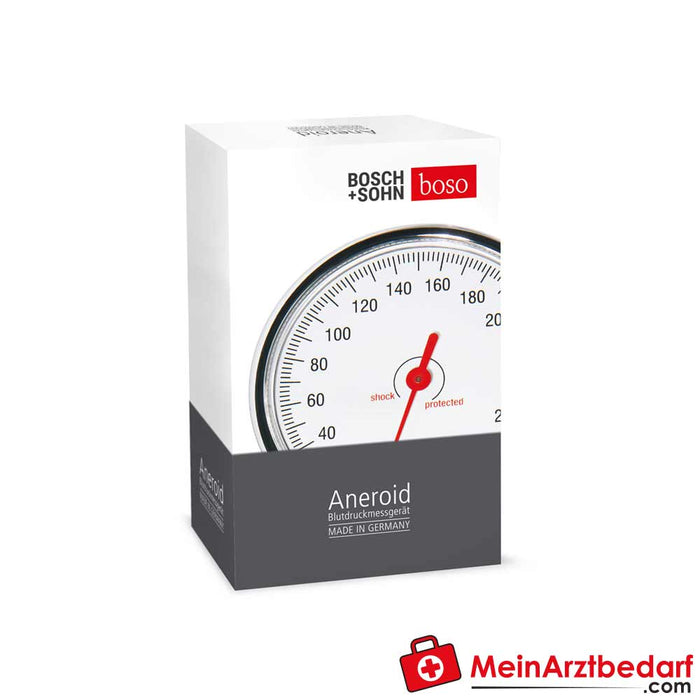 Boso Aparelho mecânico de medição da tensão arterial BS 90 com estetoscópio (caixa de plástico)