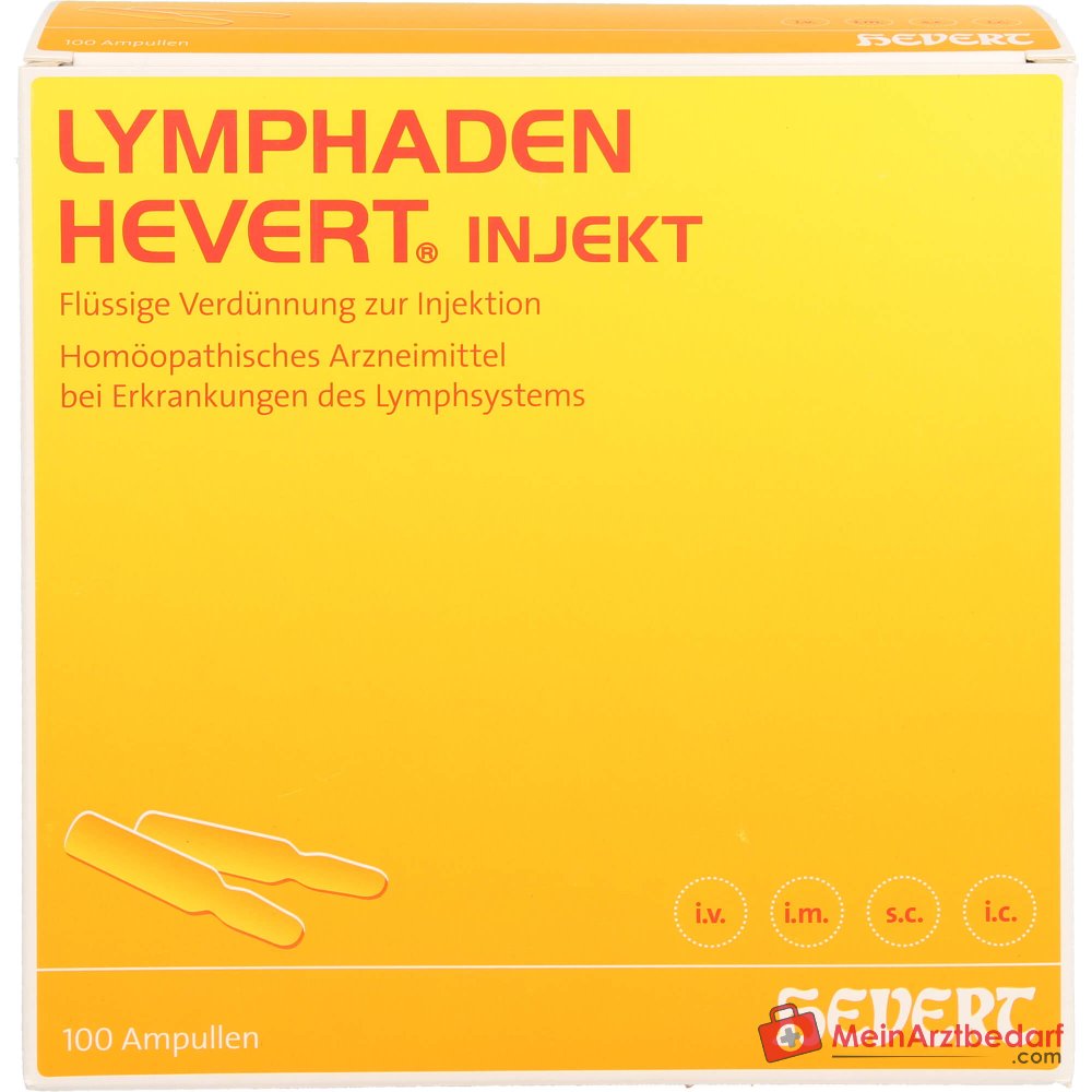 Ampollas Hevert Lymphaden Injekt, 100 uds.
