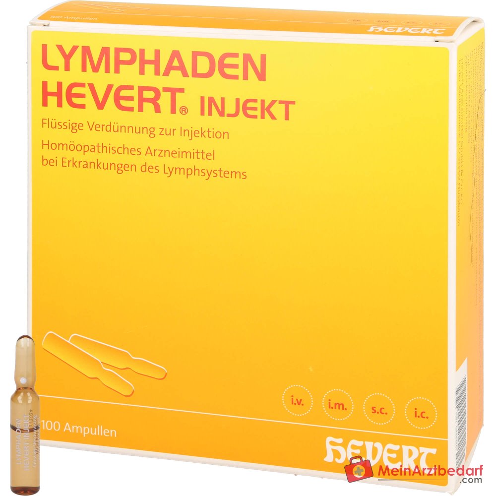 Ampollas Hevert Lymphaden Injekt, 100 uds.