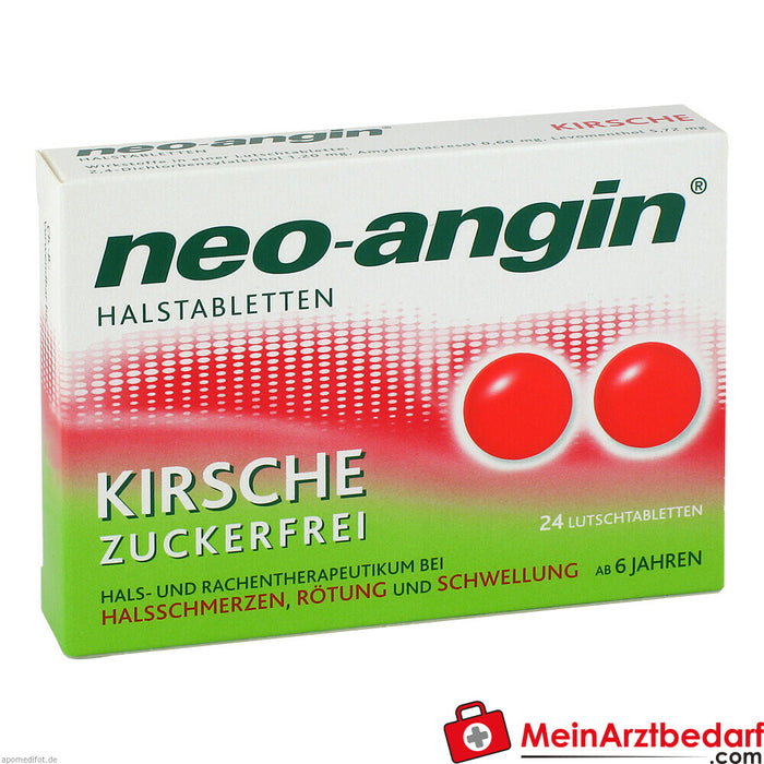 Neo-Angin pastilhas para a garganta cereja