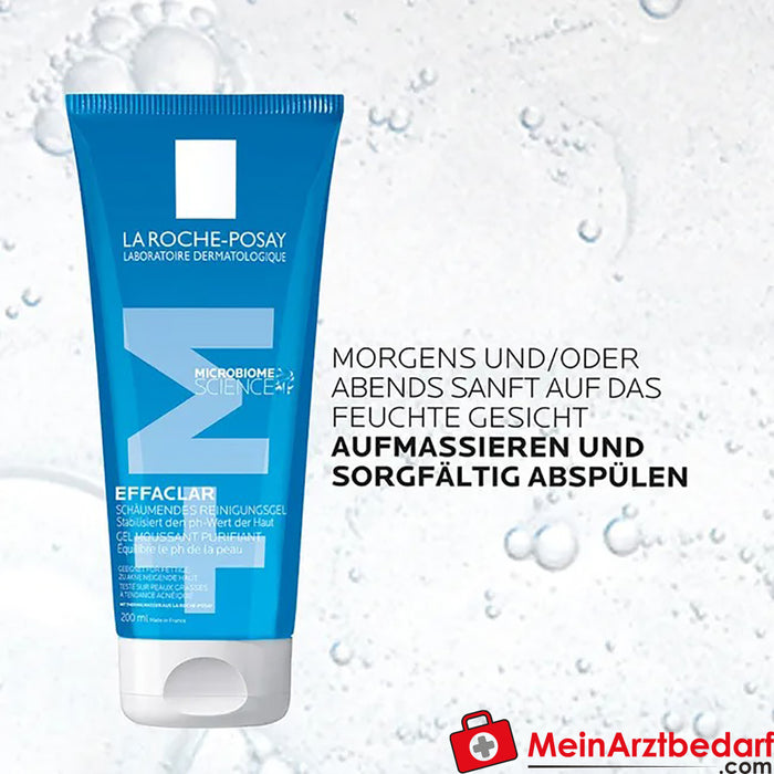 La Roche Posay EFFACLAR Gel de limpeza espumante para peles sensíveis sem álcool - para peles oleosas e com tendência acneica