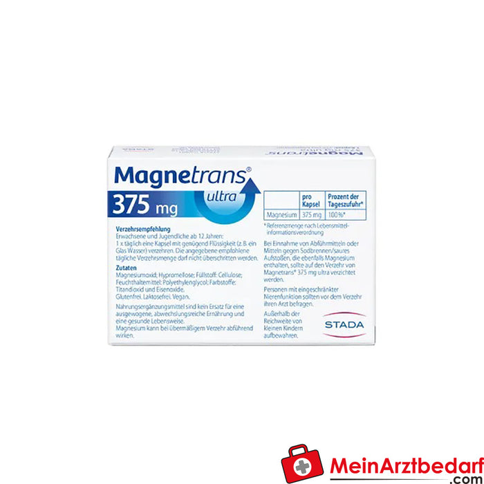 Magnetrans® 375 mg ultra magnezyum kapsül, 100 adet.