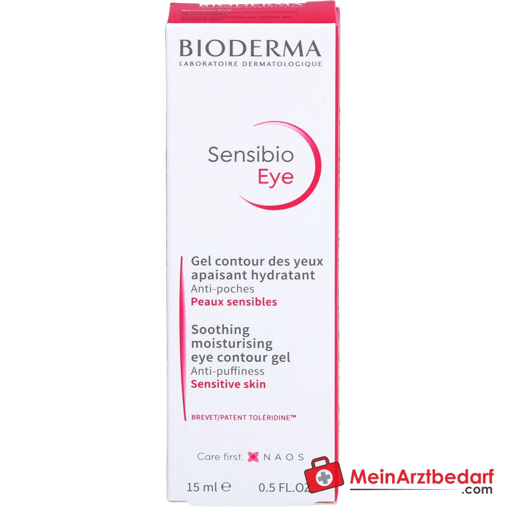 Bioderma Sensibio Eye Augenpflege Gel, 15 ml.