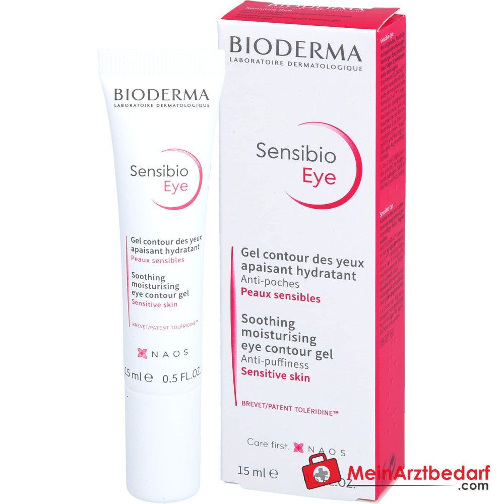 Bioderma Sensibio Eye Augenpflege Gel, 15 ml.