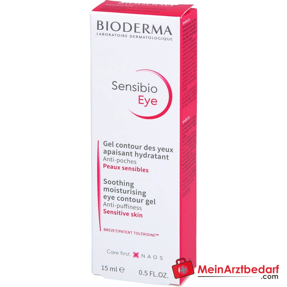 Bioderma Sensibio Eye Augenpflege Gel, 15 ml.