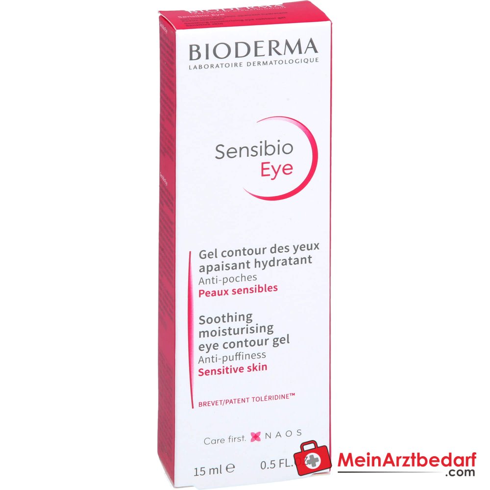 Bioderma Sensibio Eye Augenpflege Gel, 15 ml.