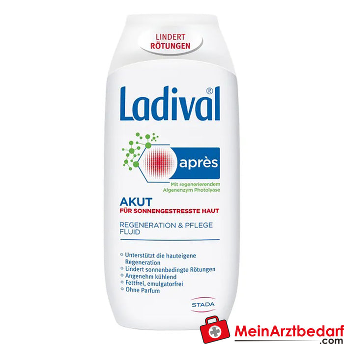 Ladival® Acute Après Fluido Suavizante para peles stressadas pelo sol, 200ml