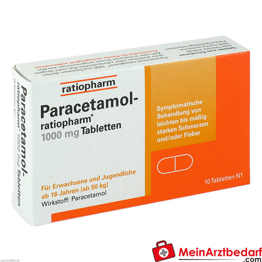 Paracetamol-ratiopharm 1000mg.