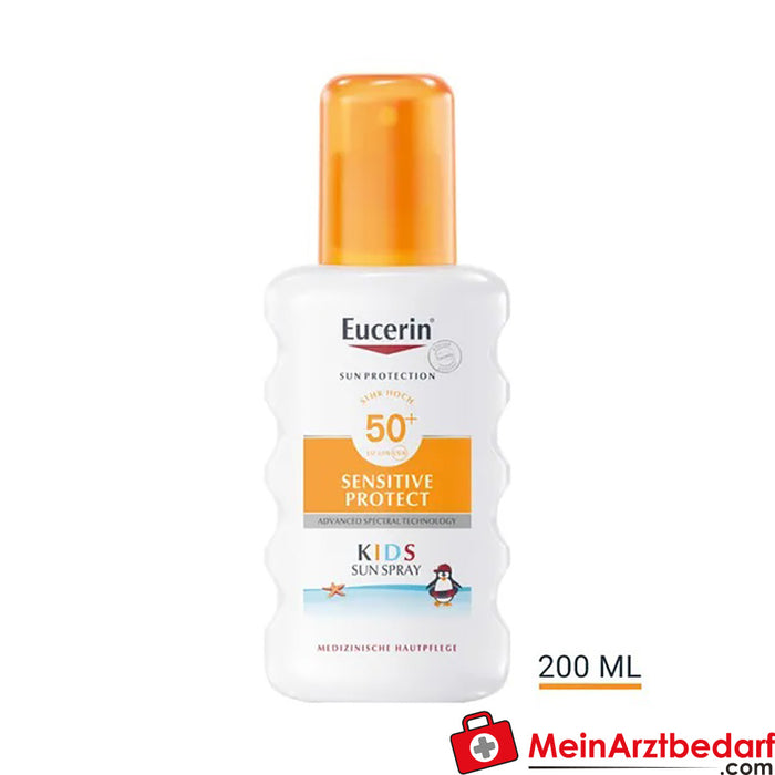 Eucerin® Sensitive Protect Kids Sun Spray SPF 50+ - proteção solar muito elevada para crianças, 200ml