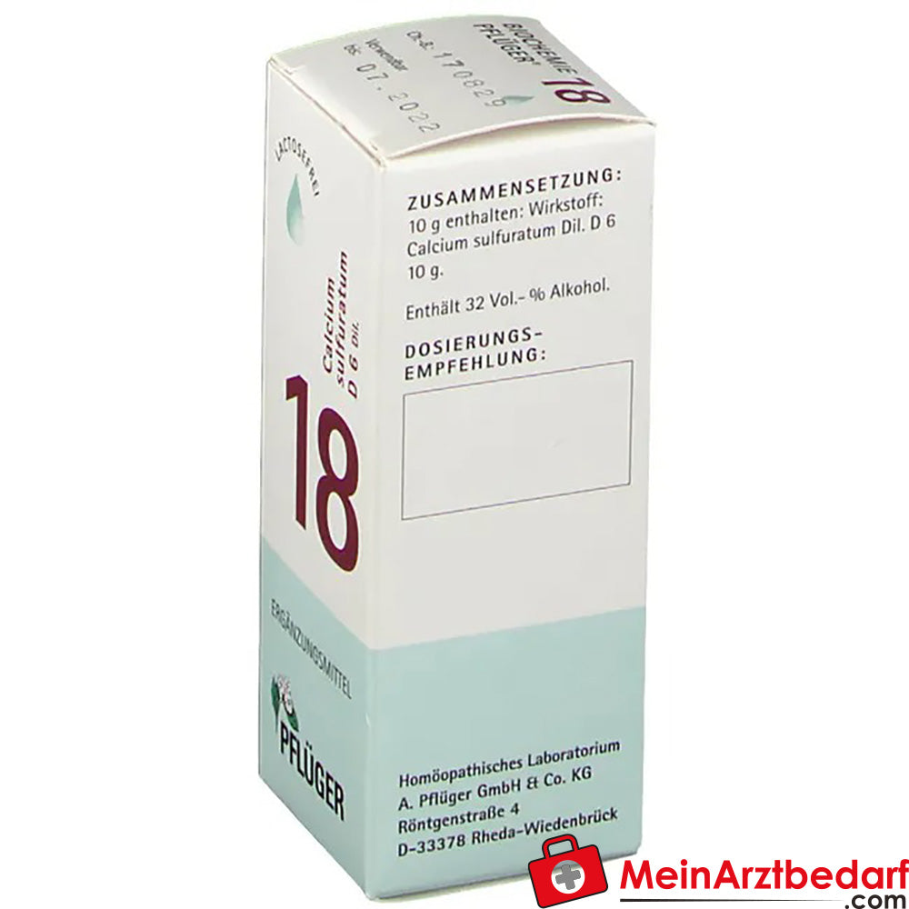 Biochemie Pflüger® 18 Calcium sulfuratum D6 Tropfen.