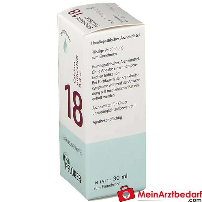Biochemie Pflüger® 18 Kalsiyum sülfüratum D6 damla