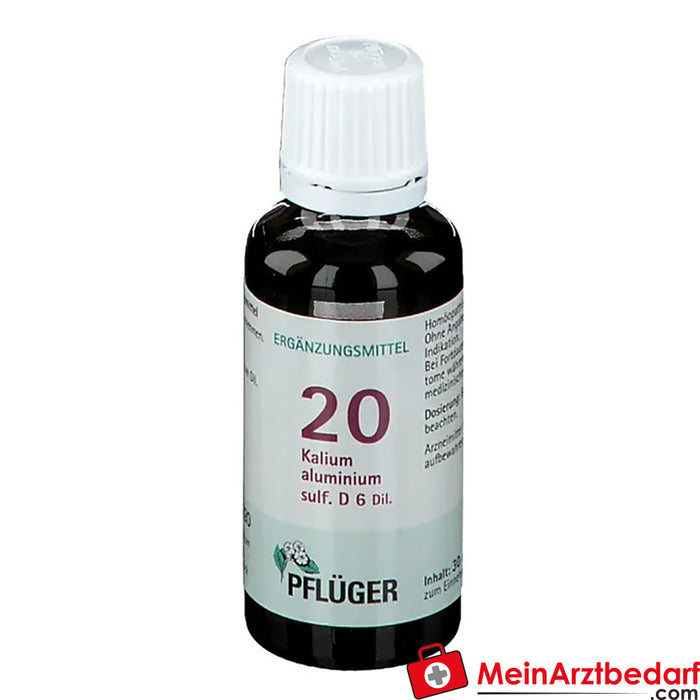 Biochemie Pflüger® 20 Potasio aluminio sulfúrico D 6