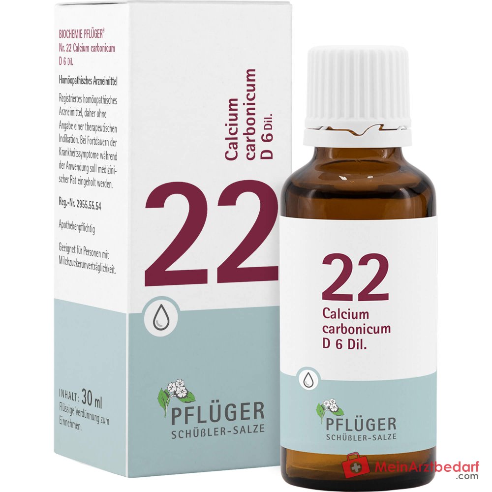 Pflüger Biochemie Nr. 22 Calcium carbonicum Hahnemanni D6 Tropfen, 30 ml