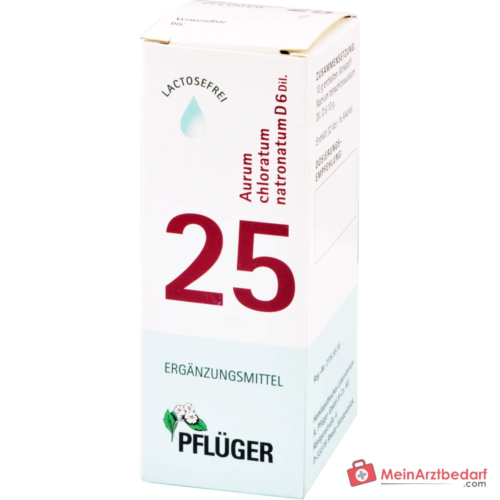 Biochimica Pflüger n. 25 Aurum chlorum natronatum D6 1000 mg gocce