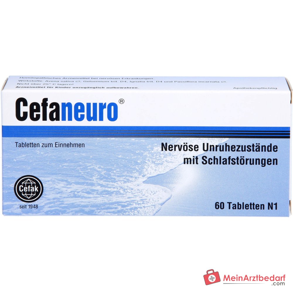 Cefaneuro comprimés (Gelsemium/Avena sativa/Strychnos/Passiflora) 30 mg, 20 comprimés