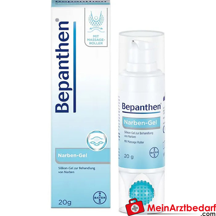 Bepanthen® gel cicatrizante com rolo de massagem, 20g