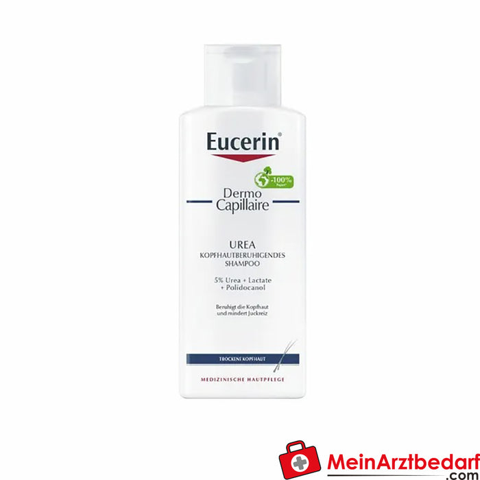 Eucerin® DermoCapillaire Üre Saç Derisini Yatıştırıcı Şampuan - Kuru ve kaşıntılı saç derisini yatıştırır, 250ml