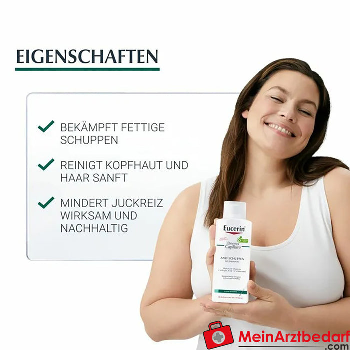 Eucerin® DermoCapillaire Anti-Dandruff Gel Shampoo - voor roos &amp; jeukende hoofdhuid / 250ml