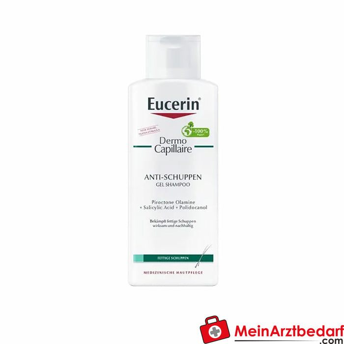 Eucerin® DermoCapillaire Żelowy szampon przeciwłupieżowy - na łupież i swędzącą skórę głowy, 250ml