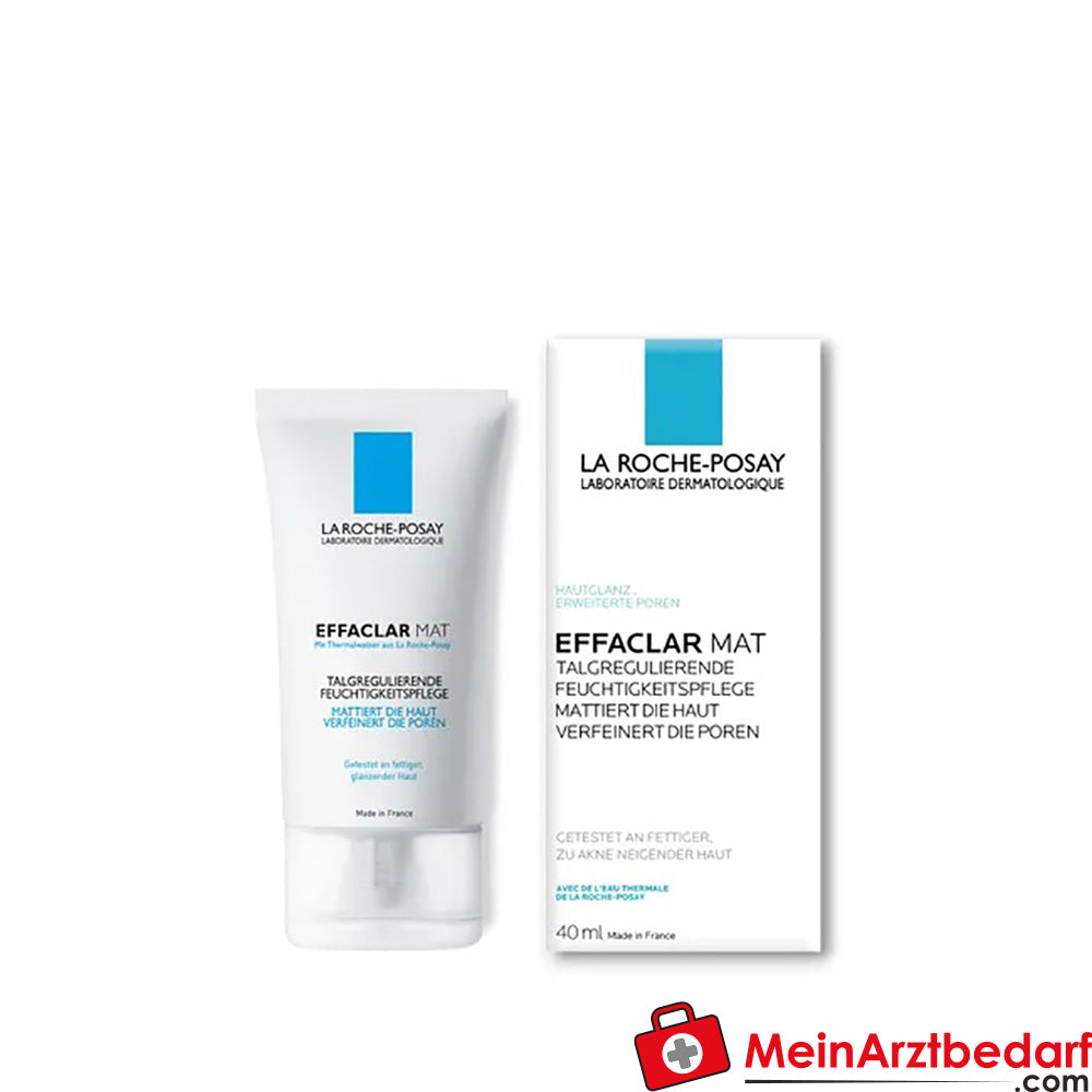 La Roche Posay EFFACLAR MAT Gesichtspflege für unreine Haut, die zu übermäßigem Glanz neigt, 40ml.