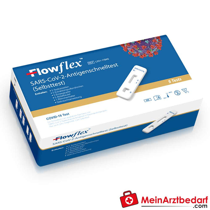 FlowFlex – prueba rápida de antígenos (nariz) paquete de 5