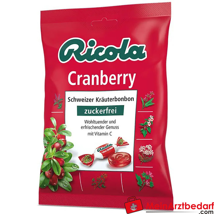 Ricola® Caramelos de hierbas suizos arándano sin azúcar, 75g