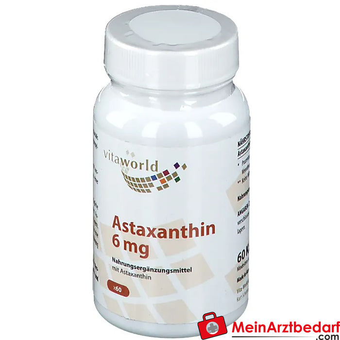 Astaksantin 6 mg, 60 adet.