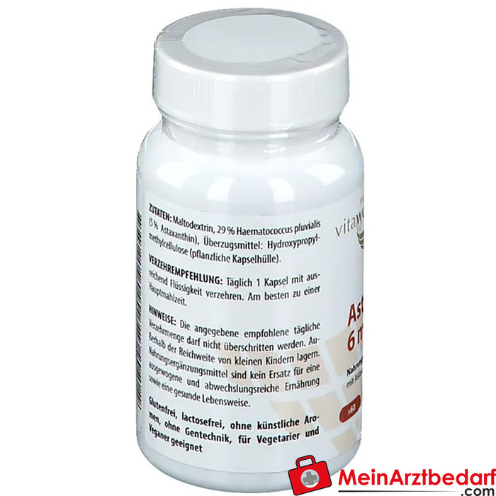 Astaksantin 6 mg, 60 adet.