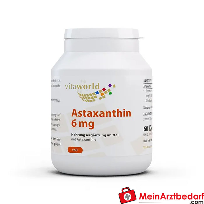 Astaksantin 6 mg, 60 adet.
